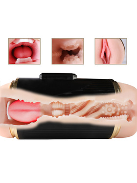 Mistress: Kay Vibrating Double Masturbator, Vagina & Mouth