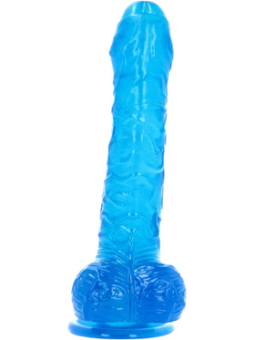 Toyz4Lovers: Made in Italy, Jelly Eros Realistic Dildo, 18.5 cm, blue