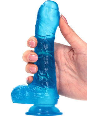 Toyz4Lovers: Made in Italy, Jelly Eros Realistic Dildo, 18.5 cm, blue
