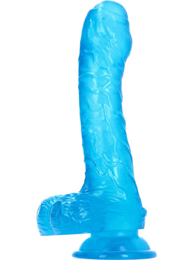 Toyz4Lovers: Made in Italy, Jelly Eros Realistic Dildo, 18.5 cm, blue