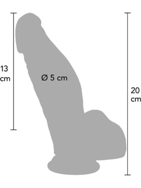 Hidden Desire: Inferno, Ultra Realistic Dildo Silicone, 20 cm