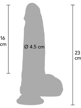 Hidden Desire: Inferno, Ultra Realistic Dildo Silicone No. 1, 23 cm