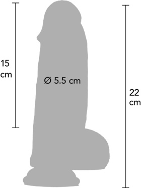 Hidden Desire: Inferno, Ultra Realistic Thick Dildo Silicone, 22 cm