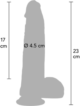 Hidden Desire: Inferno, Ultra Realistic Dildo Silicone No. 2, 23 cm