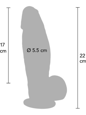 Hidden Desire: Inferno, Ultra Realistic Dildo Silicone, 22 cm