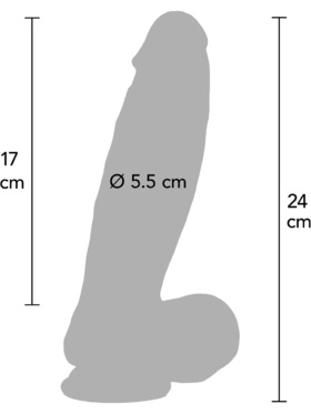 Hidden Desire: Inferno, Ultra Realistic Dildo Silicone, 24 cm