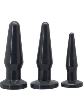 Toyz4Lovers: Timeless, Happy Set Anal Plugs, black