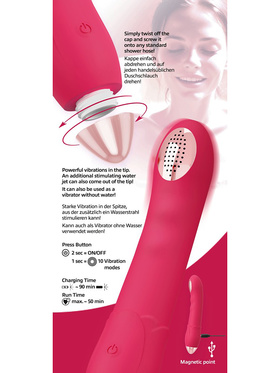You2Toys: Showers to Orgasm, Silicone Vibrator
