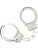 Ouch!: Classic Metal Handcuffs, silver