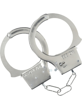 Ouch!: Classic Metal Handcuffs, silver