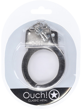 Ouch!: Classic Metal Handcuffs, silver