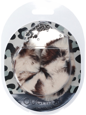 Ouch!: Heavy-duty Fluffy Handcuffs, Leopard