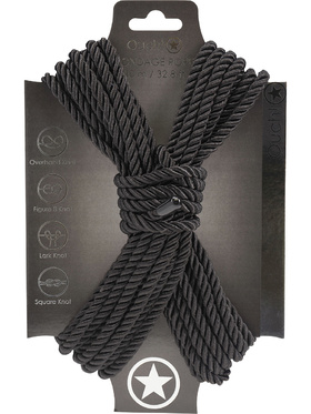Ouch!: Polyester Bondage Rope, 10m, black
