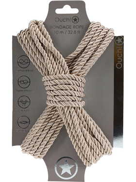 Ouch!: Polyester Bondage Rope, 10m, gold