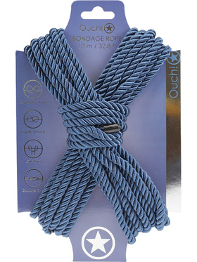Ouch!: Polyester Bondage Rope, 10m, dark blue