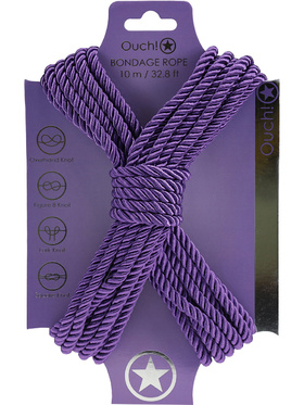 Ouch!: Polyester Bondage Rope, 10m, purple