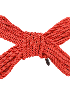 Ouch!: Polyester Bondage Rope, 10m, red