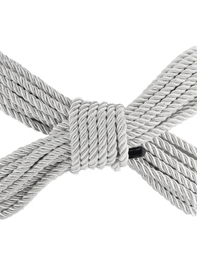 Ouch!: Polyester Bondage Rope, 10m, silver