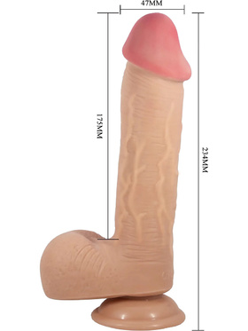 Pretty Love: Emeka, Sliding Skin Dildo, 23 cm