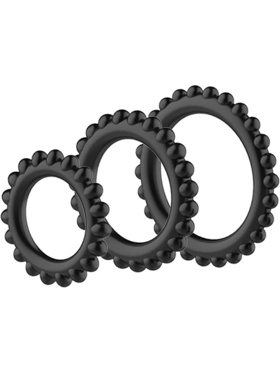 Baile: Titan No.1, Silicone Cock Ring Set, 3-pack