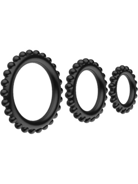 Baile: Titan No.1, Silicone Cock Ring Set, 3-pack