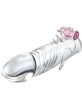 Baile: Magic, Stretchable Penis Sleeve with Vibrator, 13 cm