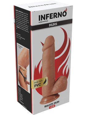 Hidden Desire: Inferno, Realistic Dildo PVC, 18 cm