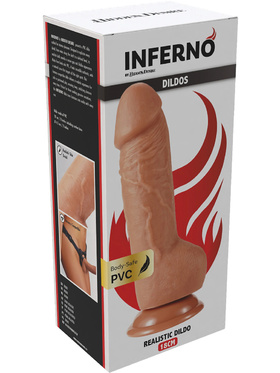 Hidden Desire: Inferno, Realistic Dildo PVC, 20 cm 