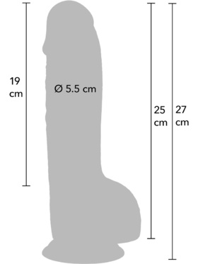 Hidden Desire: Inferno, Realistic Dildo PVC, 27 cm