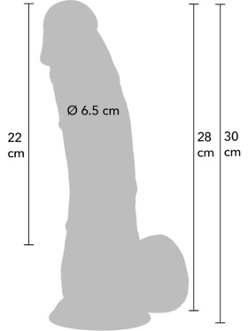 Hidden Desire: Inferno, Realistic Dildo PVC, 30 cm