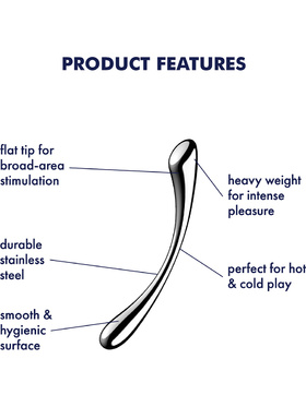 Satisfyer: Cosmic Crest 1, Steel Dildo