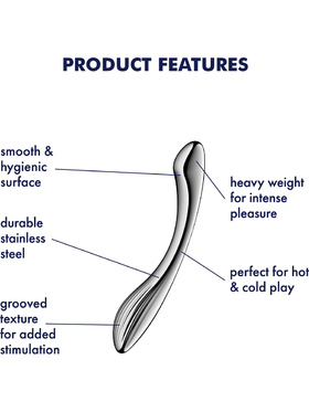 Satisfyer: Pure Gravity 1, Steel Dildo