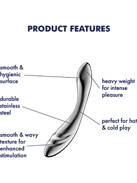 Satisfyer: Pure Gravity 3, Steel Dildo