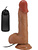 Beautiful Catoblepas: Slide-Skin Vibrating Dildo, 21 cm, dark