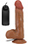Beautiful Bahamut: Slide-Skin Vibrating Dildo, 22 cm, dark