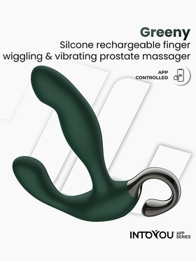 IntoYou: Greeny, Finger Wiggling Prostate Massager with App