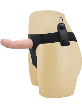 Baile: Ultra Passionate Harness, Hollow Vibrating Strap-on