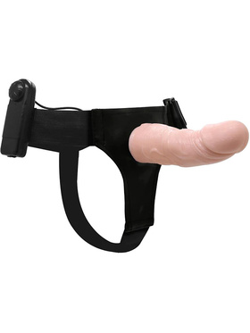 Baile: Ultra Passionate Harness, Hollow Vibrating Strap-on