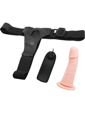 Baile: Ultra Passionate Harness, Hollow Vibrating Strap-on