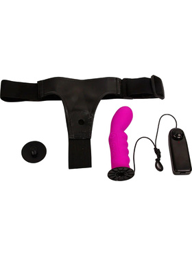 Baile: Ultra Passionate Harness, Vibrating Strap-on