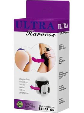Baile: Ultra Passionate Harness, Vibrating Strap-on