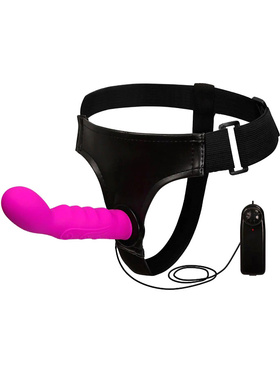 Baile: Ultra Passionate Harness, Vibrating Strap-on