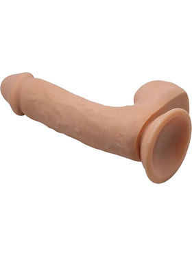 Beautiful Johnson: Realistic Dildo Vibrator with Suction Cup, 23 cm, light