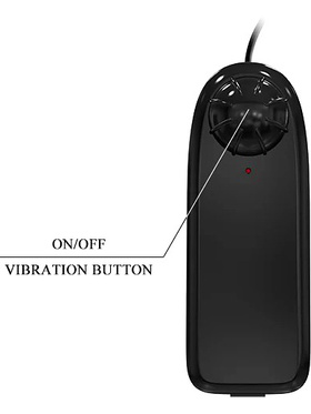 Beautiful Johnson: Realistic Dildo Vibrator with Suction Cup, 23 cm, light