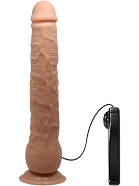 Beautiful Dick: Realistic Dildo Vibrator with Suction Cup, 28 cm, light