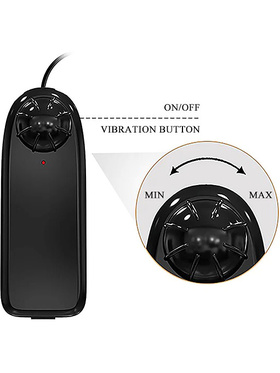 Beautiful Dick: Realistic Dildo Vibrator with Suction Cup, 28 cm, light