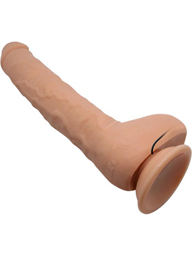Beautiful Dick: Realistic Dildo Vibrator with Suction Cup, 28 cm, light