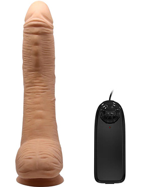Beautiful Alex: Realistic Dildo Vibrator with Suction Cup, 28 cm, light 