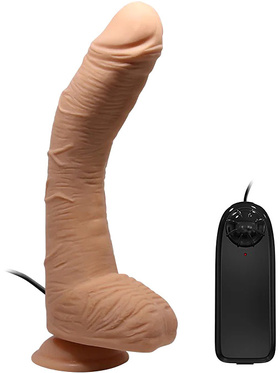 Beautiful Alex: Realistic Dildo Vibrator with Suction Cup, 28 cm, light 