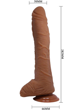 Beautiful Alex: Realistic Dildo with Suction Cup, 28 cm, dark